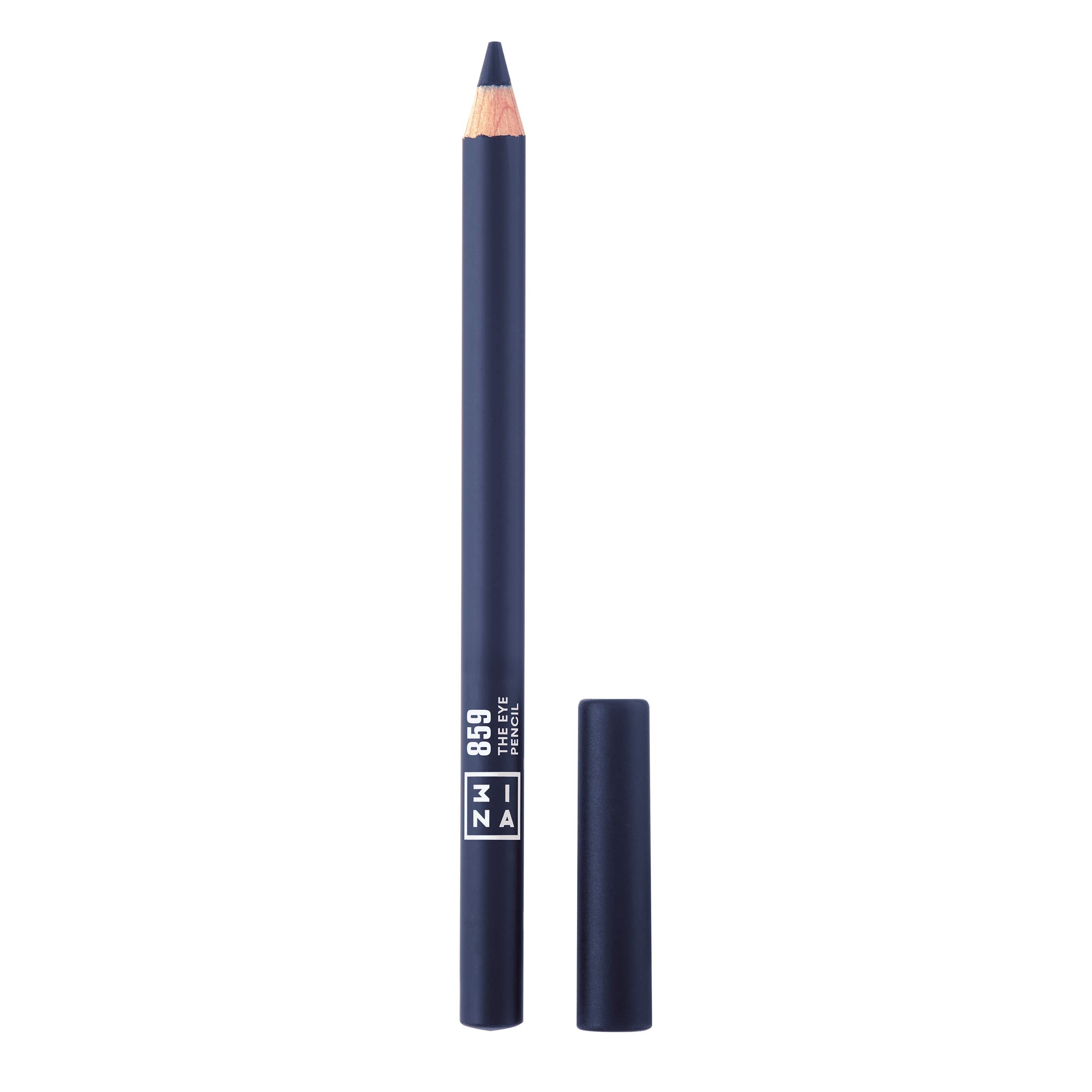3INA MAKEUP - The Eye Pencil 859 - Navy blue Longwearing Formula - Highly Pigmented - Creamy Texture - Eye Pencil with Built-in Blender - Easy to Blend - Matte Finish - Vegan - Cruelty Free