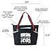 Large Nursing Tote Bags for Nurses - Perfect for Work, Gifts for CNA, RN, Nursing Students (Nursing Work of Heart Black)