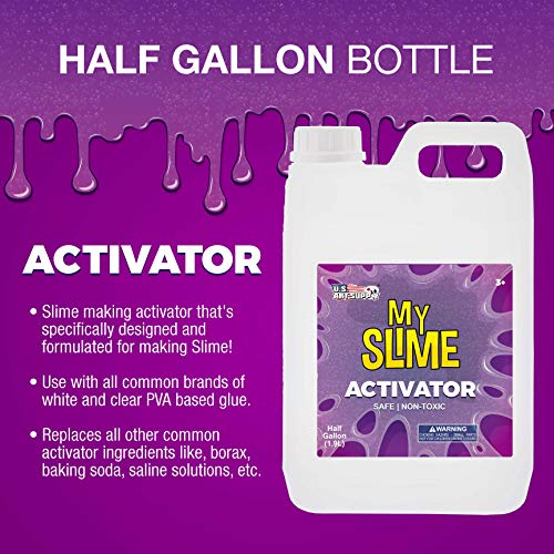 My Slime Activator Solution Half Gallon (64 Ounce) Kit Make Your Own