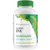 Youngevity Ultimate EFA™ – Omega 3, 6 & 9 Supplement | Blend of Borage, Flax & Fish Oils | Supports Heart, Brain & Overall Health | 60 Soft Gels