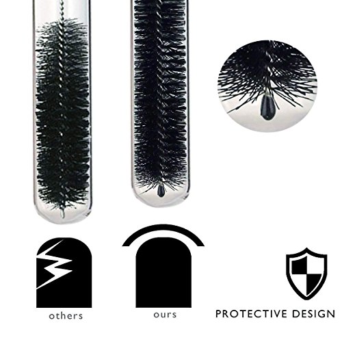 FOCCTS 9.8 Inch Nylon Tube Brush Set, Long Pipe Cleaning Brushes Set for Straw/Bottle/Test Tube/Glasses/Keyboards, Set of 15 - Thumbnail 2
