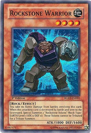 Yu-Gi-Oh! - Rockstone Warrior (RGBT-EN001) - Raging Battle - 1st Edition - Super Rare