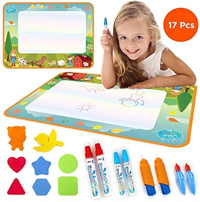Water Drawing Mat For Toddlers Doodle Mat For Drawing Educational Toys For Boys And Girls Farm Design Amazon Com Au Toys Games