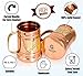G GOODYGOODS Moscow Mule Copper Mugs: Make Any Drink Taste Much Better! 100% Pure Solid Copper His & Hers Gift Set- 2 Hammered 18 OZ Copper Cups 2 Unique Straws, Jigger & Recipe Booklet!
