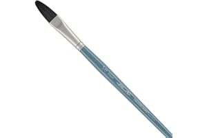 Creative Mark Mimik Professional Watercolor Brushes - Filbert 1/2" - Synthetic Squirrel Hair - Natural Bristle Artist Brushes for Watercolors, Gouache & Acrylics