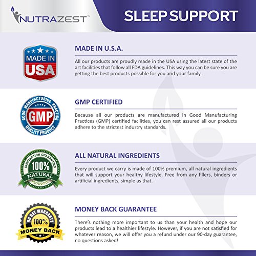 Nutrazest Sleep Support - Natural Non-Habit Forming Sleep Aid to Reduce ...
