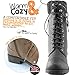 DailyShoes Women's Combat Boot Ankle Mid Calf Low Heel Lace Up Zipped Pocket Sweater Cuff Knitting Boots with Zip Bootie - Black Pu 9