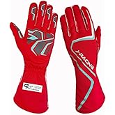 Racing Gloves SFI 3.3/5 Certified Flame Retardant, Aramid Knit, Anti-Slip Grip, Breathable, Secure Fit for Professional Drivers