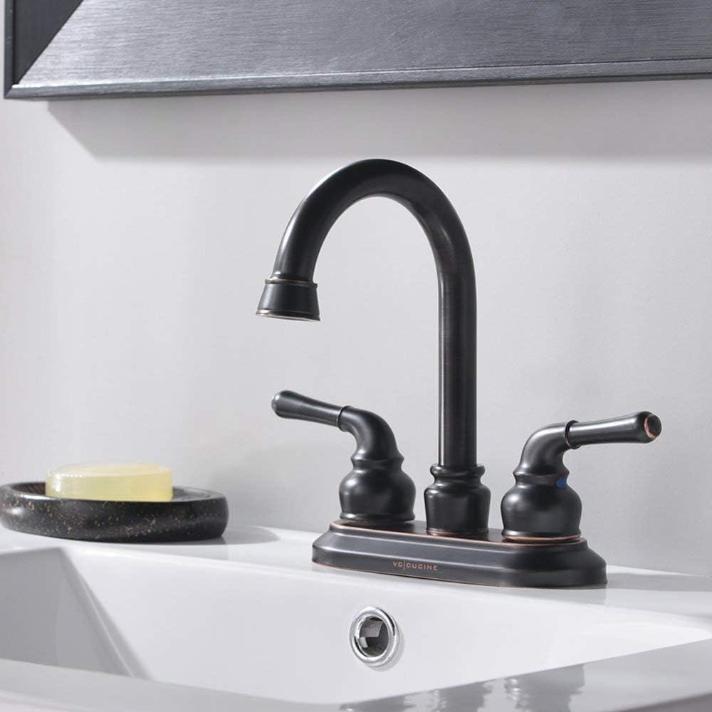 Vccucine Commercial Two Handle Lavatory Widespread Oil Rubbed