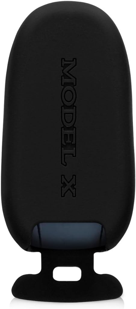 kwmobile Key Cover Compatible with Tesla Model X Car Key - Soft Silicone Car Key Fob Holder Protector Case - Black - Image 4