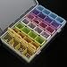 Segbeauty Clear Bead Container 28 Compartments with Secure Lids, Removable Tiny Jewelry Storage Box, Transparent Jewelry Organizer for Seeds Craft Making Accessories