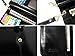 HESHE Wallet Purse for Women Leather Wristlet Wallet Zipper Credit Card Holder Rfid Wallet with Phone Pocket (Black)