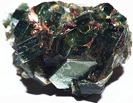 RARE 5.54g Emerald Green Mica Red Rutile Hiddenite North Carolina Healing Crystal