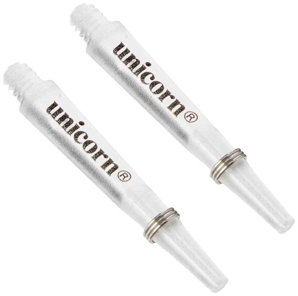 Unicorn Dart Shafts | Gripper 3 Mirage | Durable Nylon | Clear | 3 Stems | Short 34.4 mm
