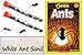 Nature Gift Store 2 Tubes Live Ant Farm Ants, Book and 10oz Ant Refill Sand-Bundle