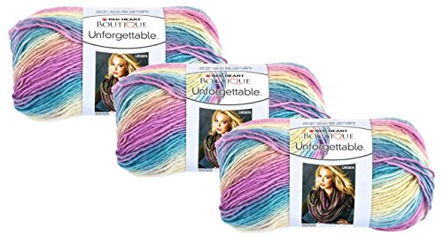 Bulk Buy: Red Heart Boutique Unforgettable Yarn (3-Pack) Candied E793-3965