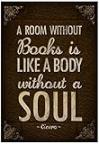 A Room Without Books is Like a Body Without a Soul Poster 13 x 19in