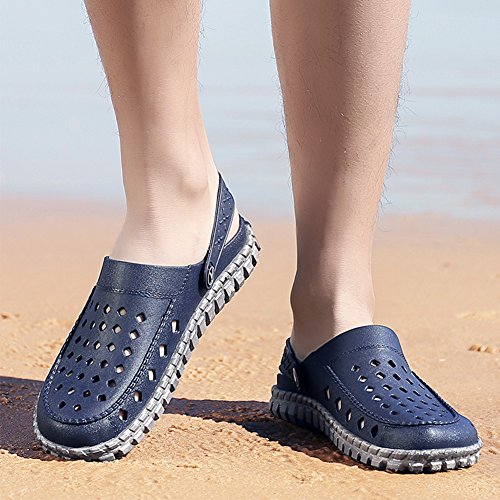Beister Mens Summer Garden Clogs Mules, Anti-Slip Water Shoes Breathable Sandals Slippers Outdoor, Beach