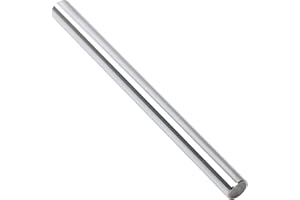 CTOPOGO 8mm x 200mm (0.315 x 7.87 inch) Linear Motion Rod Shaft- Case-Hardened Chrome Linear Rail Guide for 3D Printers, CNC, Robotics & DIY - Metric h8 Tolerance