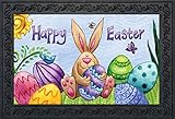 Happy Easter Bunny Doormat Decorated Eggs Holiday Indoor Outdoor 18
