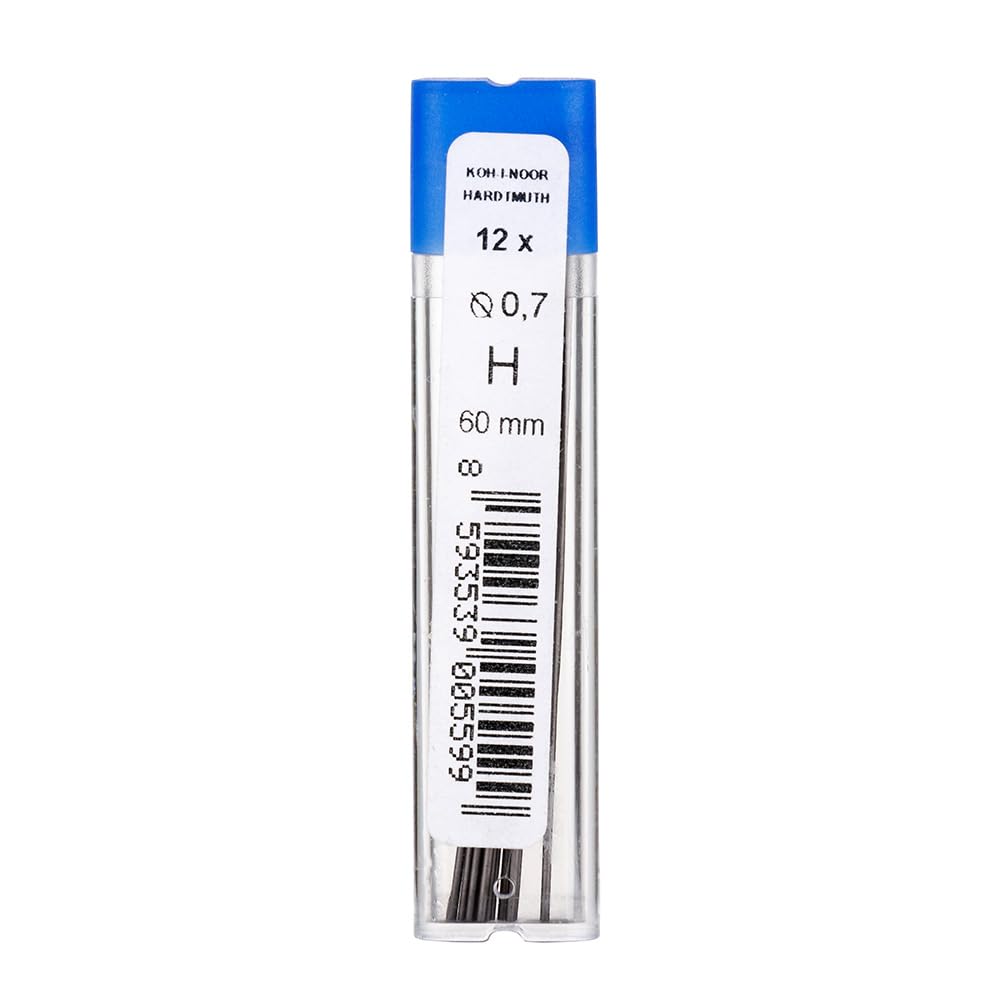 KOH-I-NOOR Fine Graphite Leads for 0.7mm Diameter 60mm H Mechanical Pencil