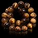 Real Synthetic Bracelet,Maxin 8mm Genuine Yellow Tiger Eye Semi-Precious Crystal Bracelet