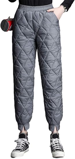 Amazon ジャング カジュアル コットンパンツ レディース 厚手 アウターウェア ハイウエスト ルーズ 防風 ラージサイズ ファッション ダウンコットン ウォーム ロングパンツ ロングパンツ 通販