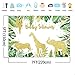 Mehofoto Gold Safari Baby Shower Gold Animal Watercolor Jungle Leaves Photography Backdrop 7x5ft Baby Shower Party Decorations Background for Children