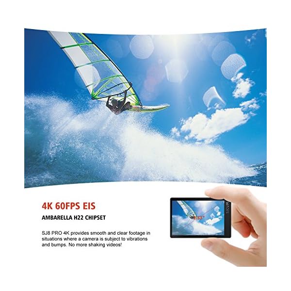 16GB TF Karte + SJCAM SJ8 PLUS Wifi Sport Action Video Kamera, HD 4K / 30FPS 12MP 170 ° Weitwinkelobjektiv 2,33 Zoll… – Bild 7