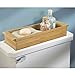 mDesign Toilet Tank Storage Tray for Tissues, Candles, Soap - 3