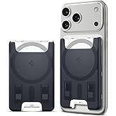 Spigen for MagSafe Wallet, Holds 3 Cards, Compatible with iPhone 17/16/15/14/13/12, Pixel 10 Series, MagSafe-Case, Pixelsnap, and Plaud Note, Transparent Card Holder - Classic C1 Graphite