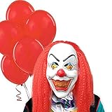 Halloween Scary Clown Mask Pennywise Stephen King's It Mask Halloween Horror Decoration for Adults