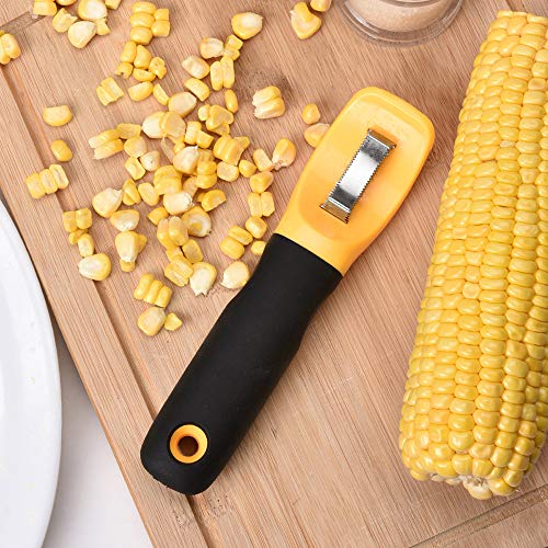 Ashero Corn Peeler, Corn Cob Remover Stripper Peeler Thresher Cutter Tool Stainless Steel Kernel Peeler for Home Kitchen
