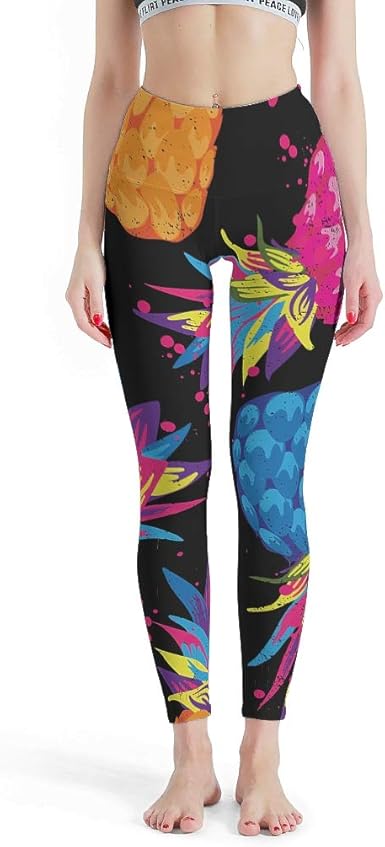 pineapple capri leggings