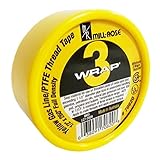 1/2" x 260" PTFE 3-Wrap Yellow Gas Thread Seal Tape