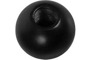 Hemobllo Decorative Metal Lamp Finial Ball Knob 1/4-28 Tapped Screw-on Lamp Shade Finials Caps for Table Accessories in Livin
