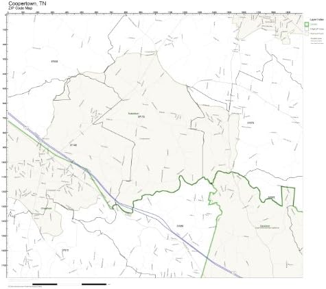 Amazon.com: ZIP Code Wall Map of Coopertown, TN ZIP Code Map Not