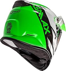GMAX G2211058 Helmets, Green/White/Black,2X-Large