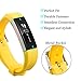 KingAcc Compatible Replacement Bands for Fitbit Alta HR, Fitbit Alta, Silicone Fitbit Alta HR Band Alta Band, Buckle Wristband Strap Women Men (1-Pack, Yellow, Large)