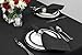 DII Solid Napkin Set Collection, 20x20, Black, 6 Piece