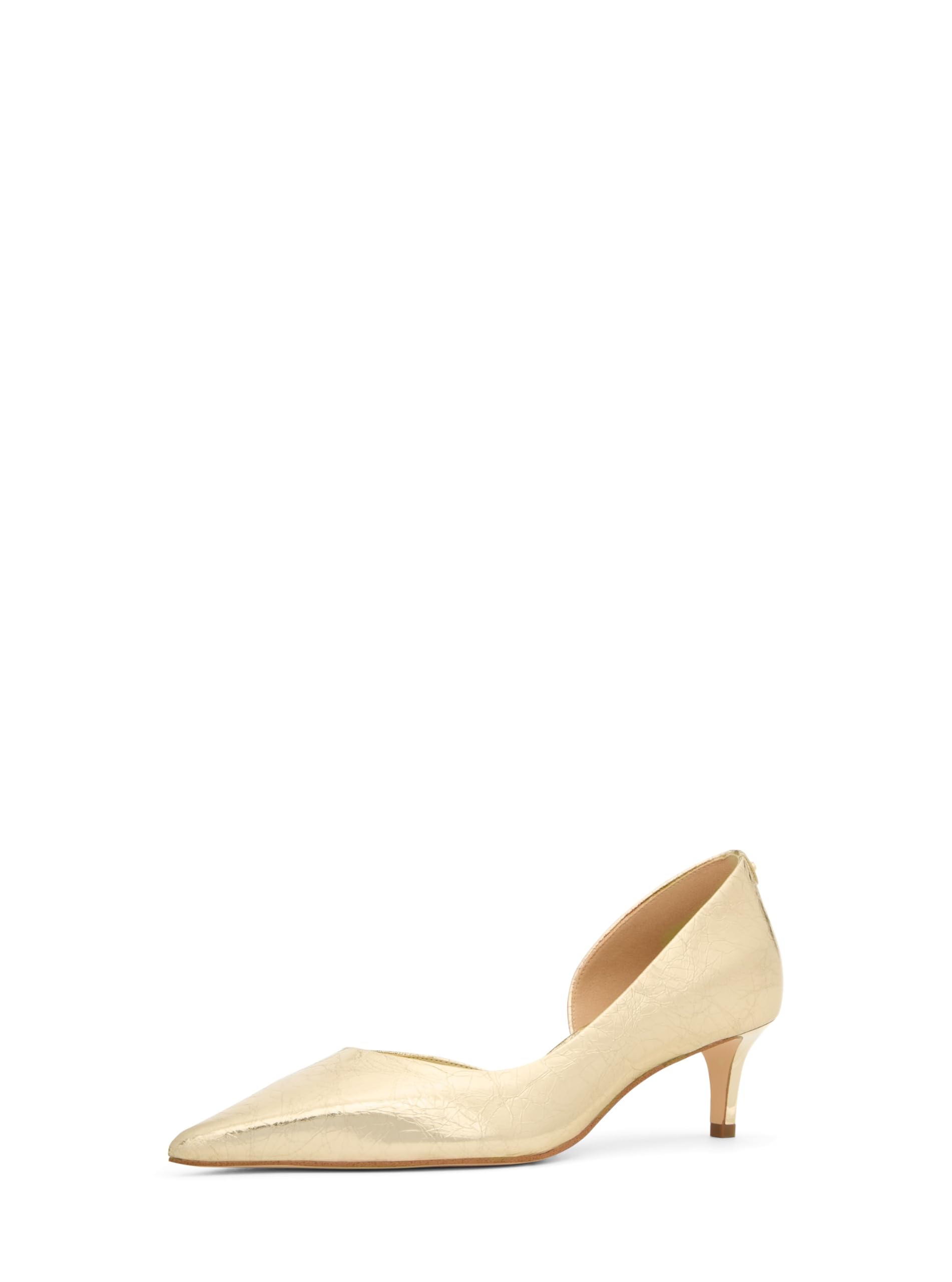 Michael Kors Women’s Elyse Kitten Pump, Pale Gold, 8.5