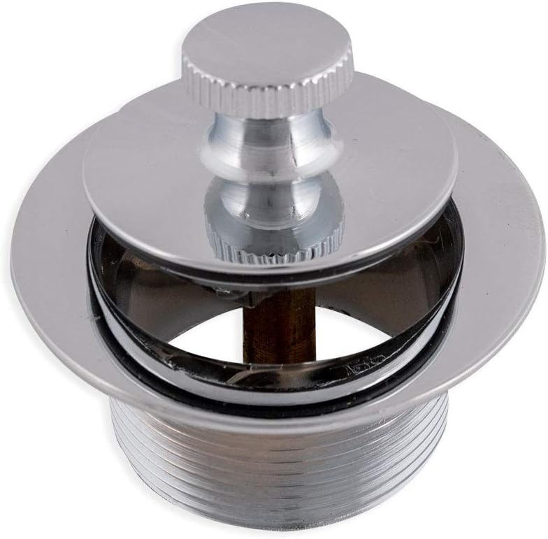 Eastman 35233 Lift-n-Turn Bathtub Drain Assembly 1-1/2-inch Strainer and Stopper, Chrome Finish: Home Improvement