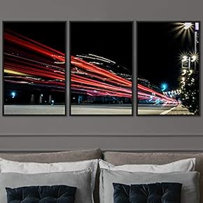 signwin 3 Piece Framed Canvas Wall Art Colorful...