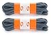 OrthoStep Round Athletic Dark Gray 54 inch Shoelaces 2 Pair Pack