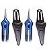 (2) HYDROFARM HGPP400C Precision Curved Blade Trimmer Scissor Pruners w/ Holster