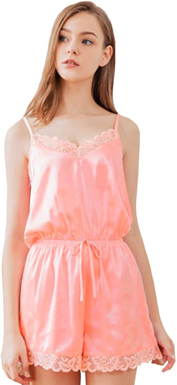 Amazon Anna Mu ルームウェア ネグリジェ 部屋着 パジャマ キャミソール ベビードール セクシー 下着 ピンク M Z2443 パジャマ ルームウェア 通販