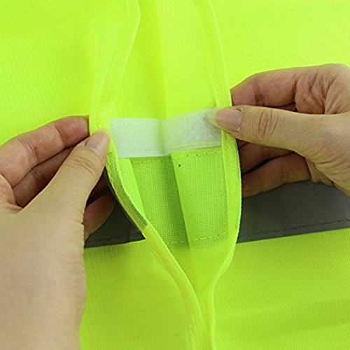 Hosaire Reflective Vest for Running Cycling Jogging Motorcycle Dog Walking High Visibility Safety Gear for Men and Women Yellow