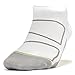 Feetures! Men's Elite Ultra Light No Show Tab, White + Black, Small