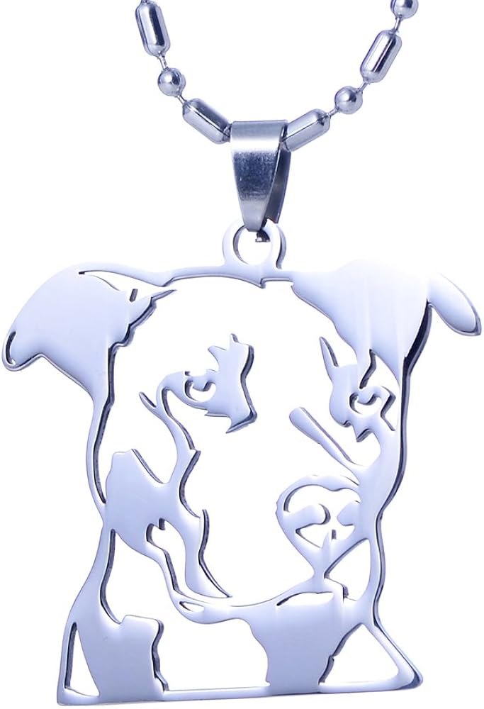 pitbull charm necklace