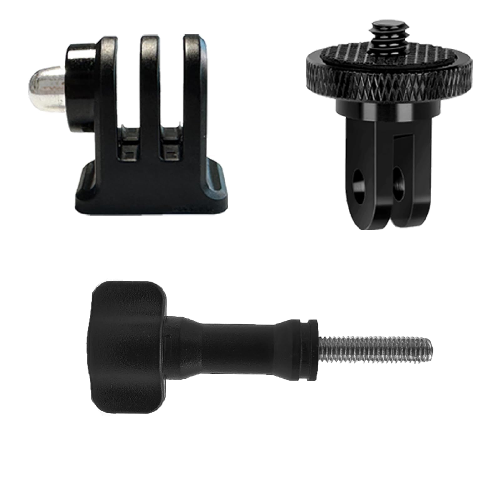 ShipeeKin Tripod Mount Adapter 1/4" Metal Camera Mount Adapter with Thumb Screw for go pro Hero Series, Insta360, Monopod, Tripod, DSLR SLR ect.